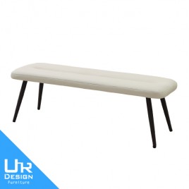 丹佐米白色皮長凳(26I20/A480-03)