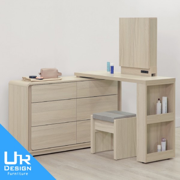 克利奧4尺功能伸縮鏡台組(含椅)(26I20/A48-05)