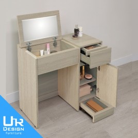 克勞黛2.7尺雙暗抽掀鏡台(26I20/A51-08) 克勞黛2.7尺雙暗抽掀鏡台(26I20/A51-08)