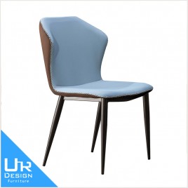 北歐工業風威斯特藍色布餐椅(22I20/A447-04)