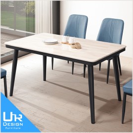 北歐工業風弗格斯4.5尺石面餐桌(22I20/A449-04)