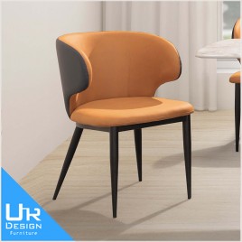 北歐工業風索尼亞橘色餐椅(22I20/A428-03)