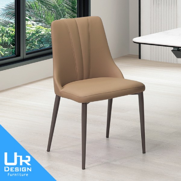 史密斯焦糖色皮餐椅(26I20/A482-02)
