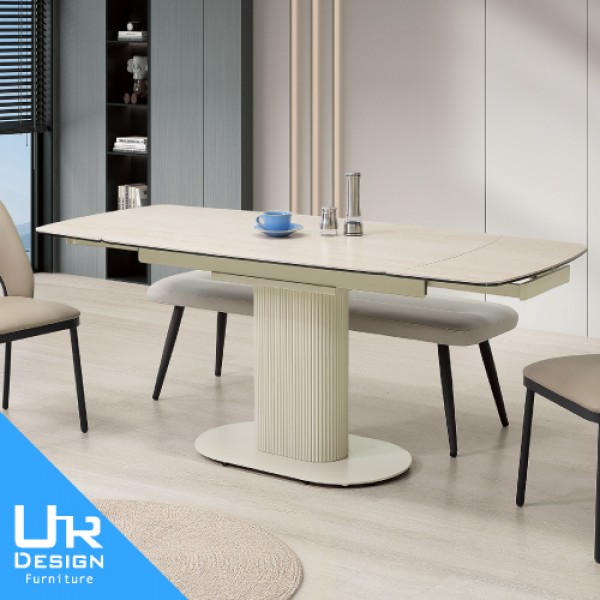 尼娜6尺複合陶板伸縮餐桌(26I20/A480-01)