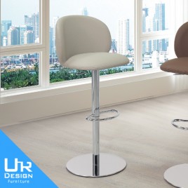 尼斯米白皮升降吧椅(26I20/A543-03)