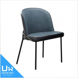 復古工業風勞倫斯綠色布面餐椅(24I20/A485-05)