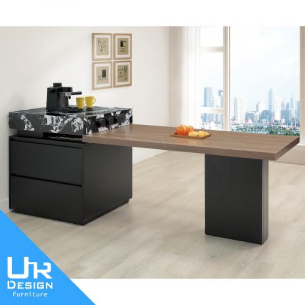 斯旺6.1尺岩板伸縮島台桌(26I20/A409-01)