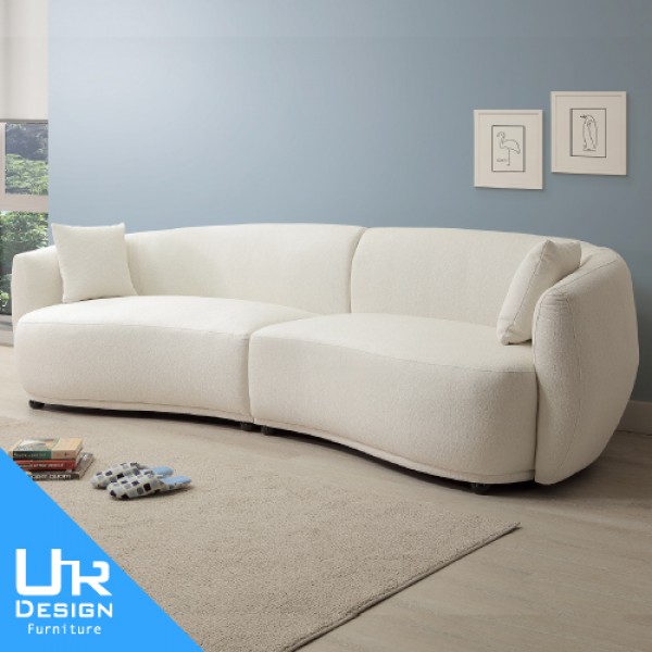 梅維絲白色布沙發組(26I20/A212-01)