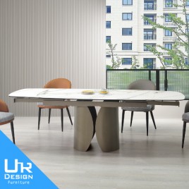 梅莉達8尺複合陶板伸縮餐桌(26I20/A466-01)