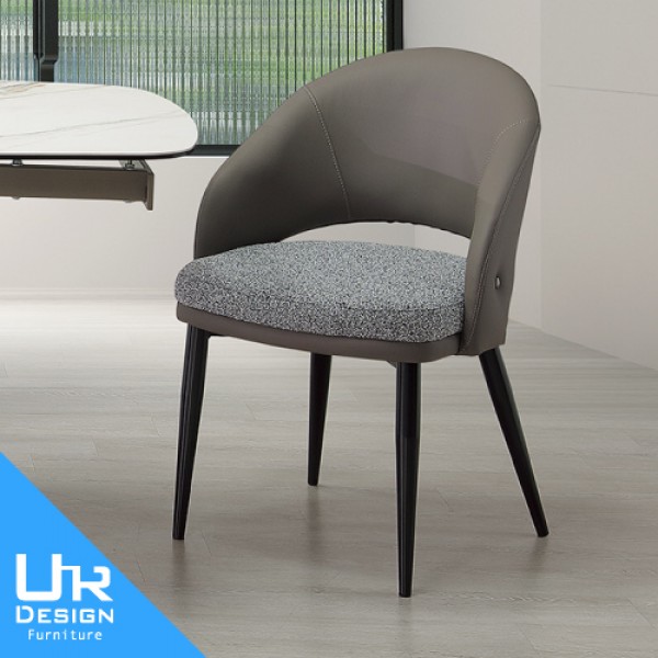 梅莉達深灰皮布餐椅(26I20/A466-03)