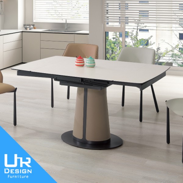 洛伊4.7尺複合陶板伸縮餐桌(26I20/A481-01)