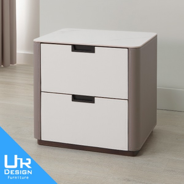 洛麗雅馬鞍皮岩板床頭櫃(26I20/A26-03)