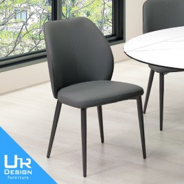 珊卓深灰皮餐椅(26I20/A480-05)