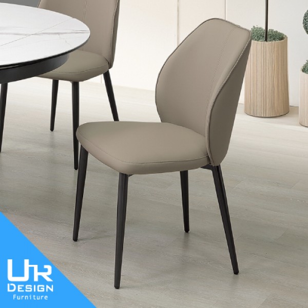 珊卓淺色皮餐椅(26I20/A480-06)