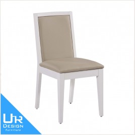 現代風萊恩白色皮餐椅(22I20/A471-02)