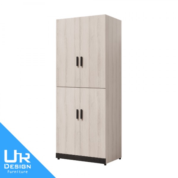 瑪爾斯2.7尺四門雙吊衣櫥(26I20/A122-02)