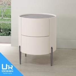 米蘭圓型岩板床頭櫃(26I20/A30-03) 米蘭圓型岩板床頭櫃(26I20/A30-03)