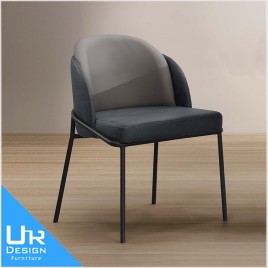 美式工業風伊諾克灰色背布面餐椅(24I20/A485-02)