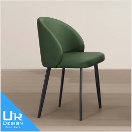 美式工業風梅維斯綠皮餐椅(24I20/A473-06)