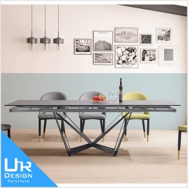 美式工業風特倫斯8尺拉合陶板餐桌(24I20/A487-01)