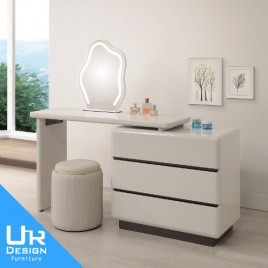 艾妮4尺伸縮鏡台組(含椅)(26I20/A21-02)