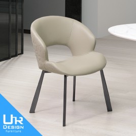 艾蓮娜淺卡其皮餐椅(26I20/A464-05)