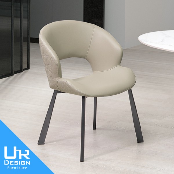 艾蓮娜淺卡其皮餐椅(26I20/A464-05)