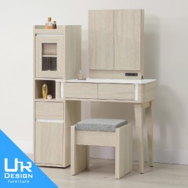 華格納2.7尺岩板伸縮鏡台(含椅)(26I20/A36-03)