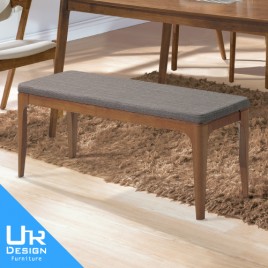 萊德淺胡桃灰布長凳(26I20/A524-07)