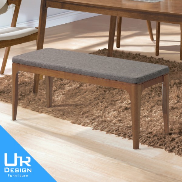 萊德淺胡桃灰布長凳(26I20/A524-07)