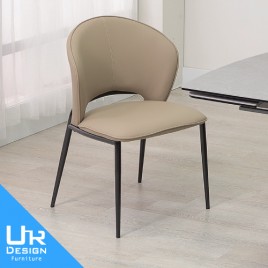 葛林斯淺色皮餐椅(26I20/A478-02)