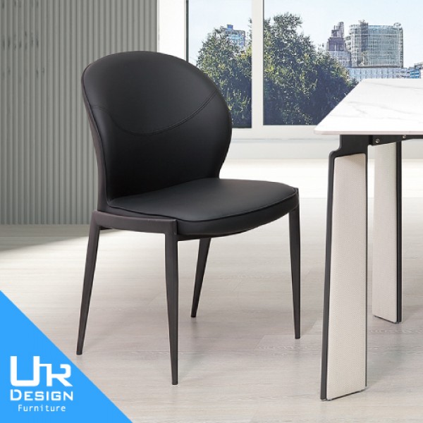 貝拉黑皮餐椅(26I20/A479-02)