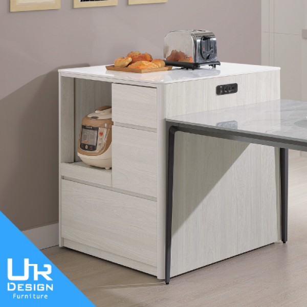 達納2.7×2.7尺岩板桌邊櫃(26I20/A413-01)