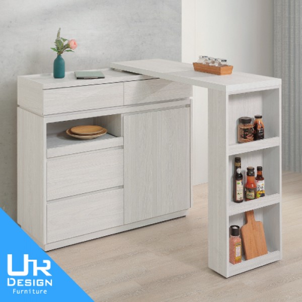 達納4尺伸縮餐櫃桌組(26I20/A421-01)