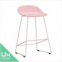 普普風萊昂粉色吧椅(25JX/209-4)