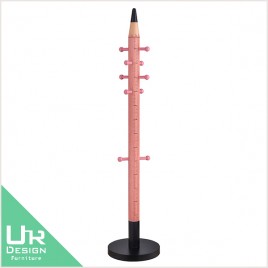 普普風鉛筆量身高造型粉色吊衣架(21JX540-4)