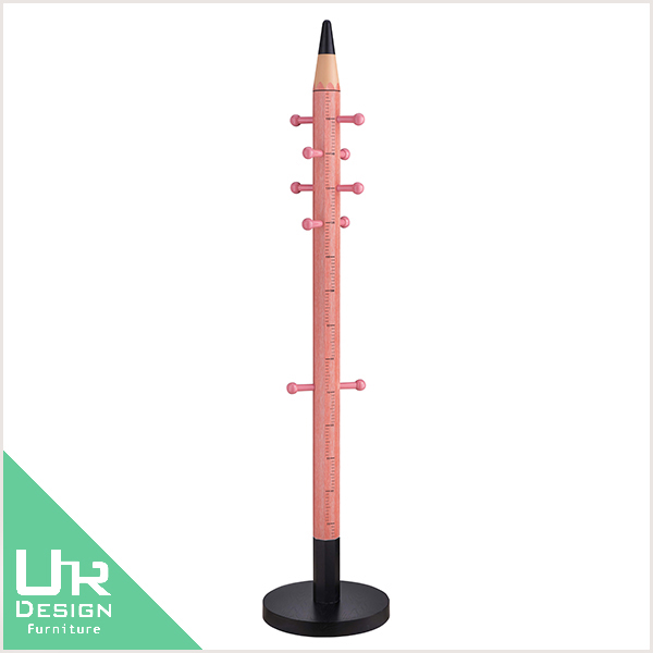 普普風鉛筆量身高造型粉色吊衣架(23JX/576-7)