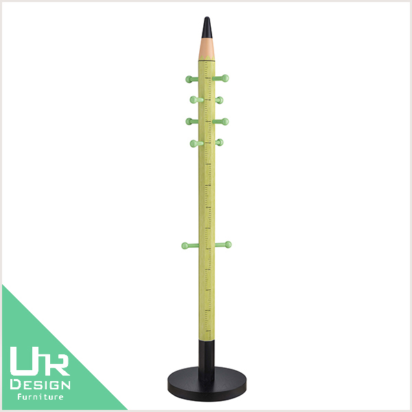 普普風鉛筆量身高造型綠色吊衣架(23JX/576-9)