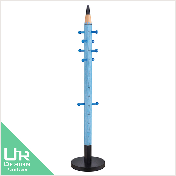 普普風鉛筆量身高造型藍色吊衣架(23JX/576-8)