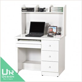 現代風3尺白色電腦書桌(整組)(23JX/380-4)