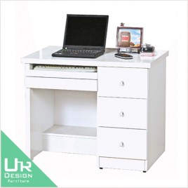 現代風3尺白色電腦書桌下座(23JX/558-2)