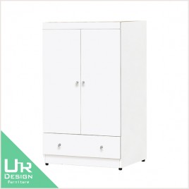 現代風白色2.7尺衣櫥(23JX/380-3)
