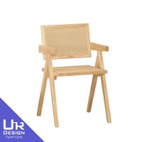 亞瑟實木餐椅(編籐)(25Z40/1871-9)