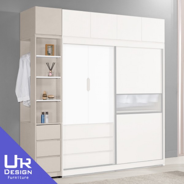 佩洛斯1.3尺被櫥式開放三抽衣櫥(26Z40/2017-2)