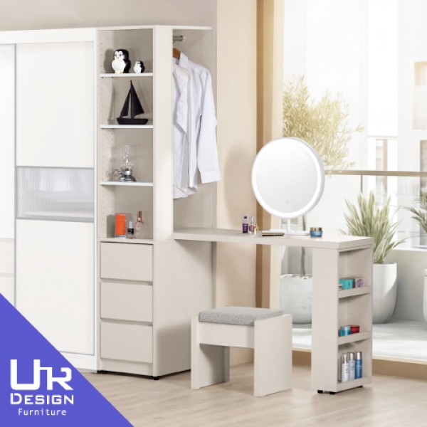 佩洛斯4尺多功能L型組合化妝台(全組)(26Z40/2011-4)