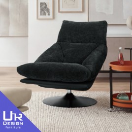 傑伊黑色布休閒椅(26Z40/2702-3)