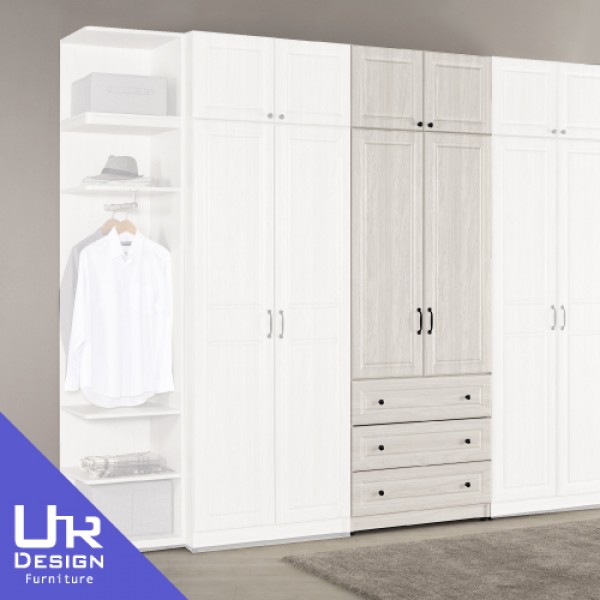 克里斯2.7尺被櫥式三抽衣櫥(26Z40/2005-3)