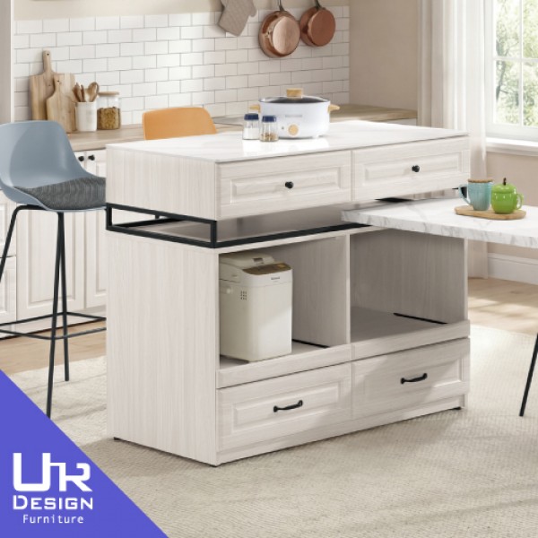 克里斯4尺岩板中島型收納櫃(26Z40/2824-2)