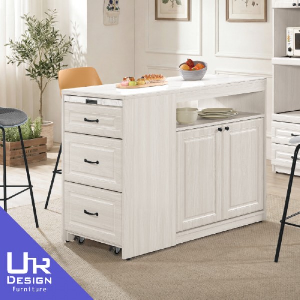 克里斯4尺岩板伸縮中島櫃(26Z40/2823-1)