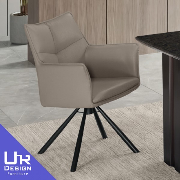 凱提克灰色皮餐椅(26Z40/3025-4)